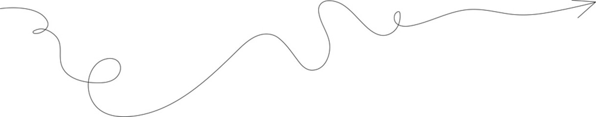 Arrows icons. Hand drawn thin line, direction, pointer