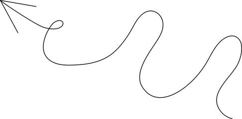 Arrows icons. Hand drawn thin line, direction, pointer