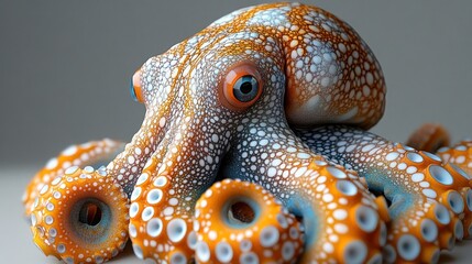 Close-Up of a Vibrant Octopus