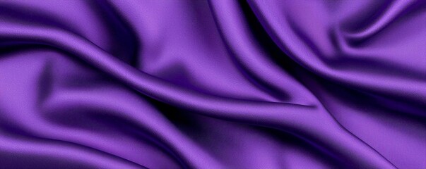 Fototapeta premium Rich purple silk fabric with soft