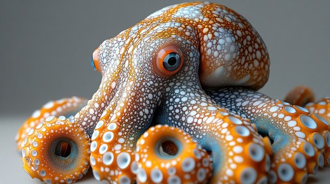 Close-Up of a Vibrant Octopus