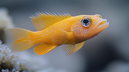 A Close-Up of a Yellow Fish