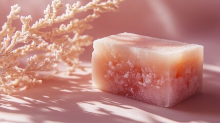 Fototapeta premium Pink Soap Bar.