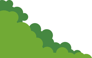 Obraz premium Green Bushes Corner