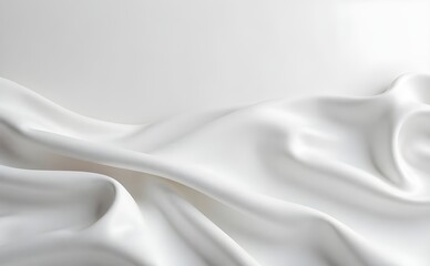 Fototapeta premium white satin fabric
