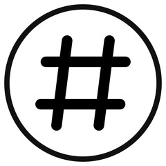 Editable hashtag vector icon. Part of a big icon set family. Perfect for web and app interfaces, presentations, infographics, etc