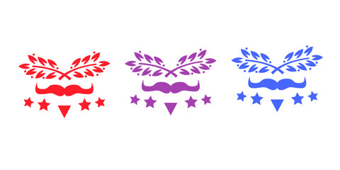 Sales badges vectors icon set