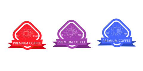 Sales badges vectors icon set