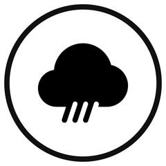 Editable rain, sleet, hail fall vector icon. Part of a big icon set family. Perfect for web and app interfaces, presentations, infographics, etc