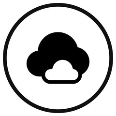 Editable clouds vector icon. Part of a big icon set family. Perfect for web and app interfaces, presentations, infographics, etc