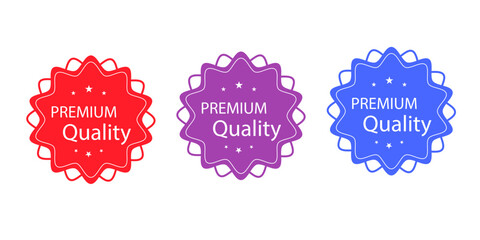 Sales badges vectors icon set