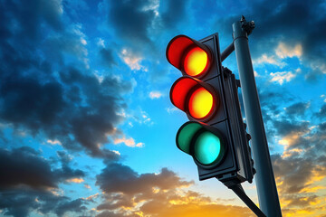 red traffic light
