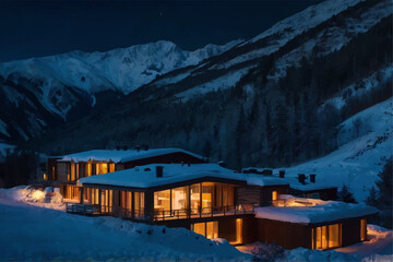 Fototapeta premium house in the mountains