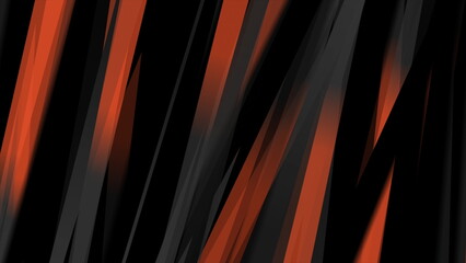 Black orange stripes abstract geometric concept background