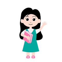 Smiling Girl Student