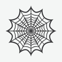 Spider Web Vector Illustration for TShirt Design High Quality Art for Apparel and Merchandise
