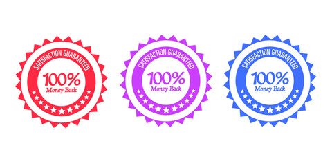 Sales badges vectors icon set
