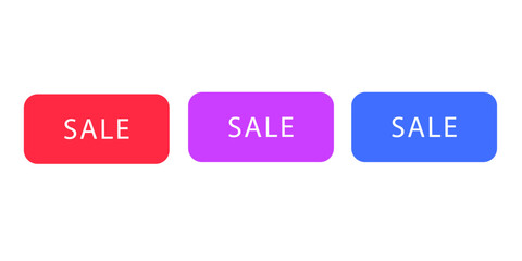 Sales badges vectors icon set