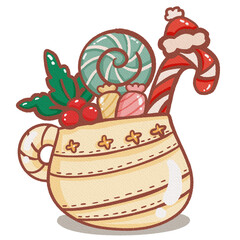 Gift of Christmas illustration