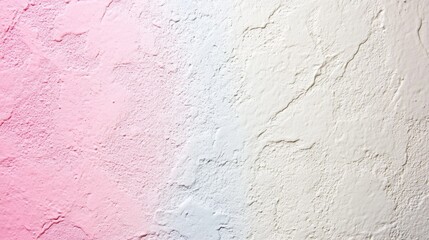 Obraz premium Soft hues of pink and white intertwined on a textured wall, an abstract art pattern