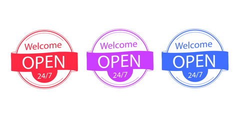 Sales badges vectors icon set