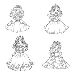 Little Princess Coloring page for kids
