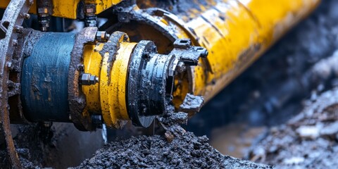 Auger for pipeline installation and ground drilling. This equipment for drilling is essential for pipe laying. Grunge augers play a key role in tunnel boring and trenchless technology applications.