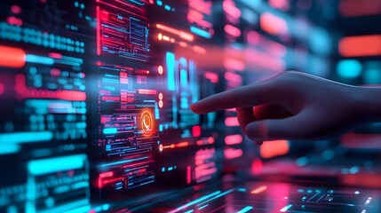 Digital Interface Hand Interaction