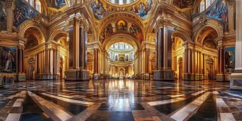 Obraz premium Imposing Saint Isaac s Cathedral stands as a stunning example of architectural grandeur, showcasing magnificent details that captivate visitors and highlight the beauty of this iconic cathedral.