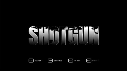 Shotgun Editable Text effect