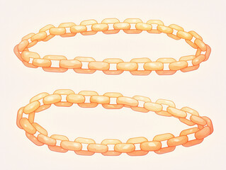 Obraz premium Delicate Gradient Chain Design