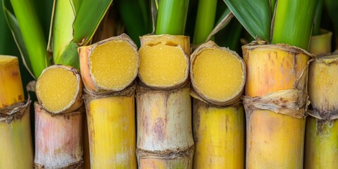 Sugar cane, also known as Saccharum officinarum, is a key ingredient in the production of sugar and juice. The relationship between sugar, juice, and sugar cane is vital for many culinary uses.