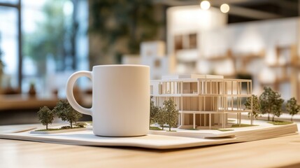 Architectural Model & Coffee.