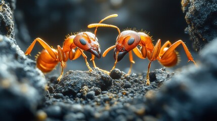 Ants in their natural environment