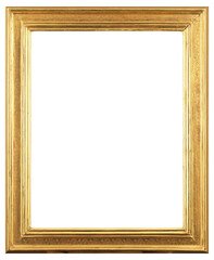 Picture frame in a classic design on a transparent background, in PNG format.