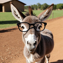 Obraz premium portrait of a donkey