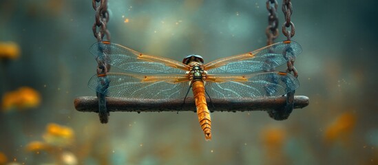 Dragonfly on a Swing