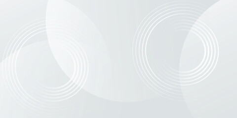 White geometric abstract background overlap layer on bright space with lines effect decoration.