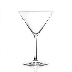 Classic martini glass filled with a refreshing cocktail.