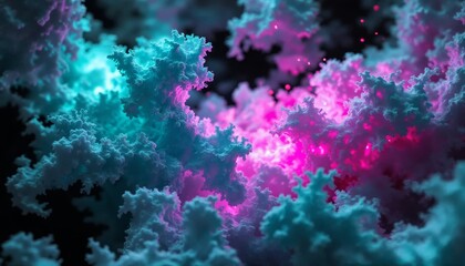 Abstract colorful cloudscape. Concept of fantasy, imagination, and dreams.