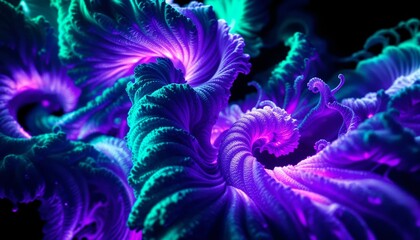 Obraz premium Abstract colorful fractal art. Concept of imagination, creativity, and digital art.