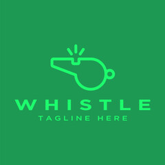 whistle logo design vector template