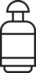 Beer and Alcohol Bottle Line Icon
