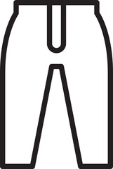 Clothing Pant Icon Illustration