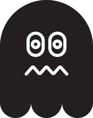 Obraz premium Nervous Ghost Emoticon