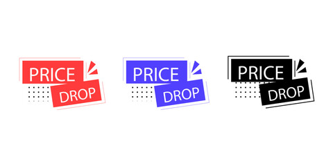 Sales badges vectors icon set
