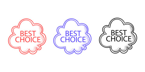 Sales badges vectors icon set
