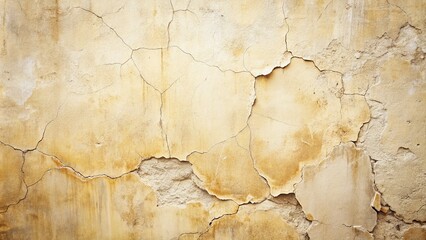 Fototapeta premium Cream Grunge Style Textures for Portraits and Posters Featuring Abstract Cracked Concrete Wall Backgrounds for a Minimalist Aesthetic in Photography