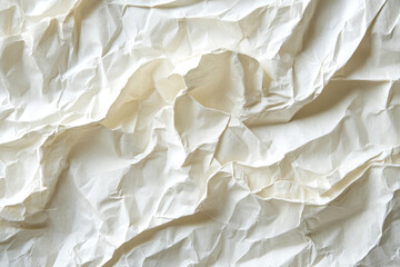 Obraz premium Crumpled paper texture background with soft shadows, adding depth and visual interest.