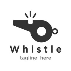 whistle logo design vector template